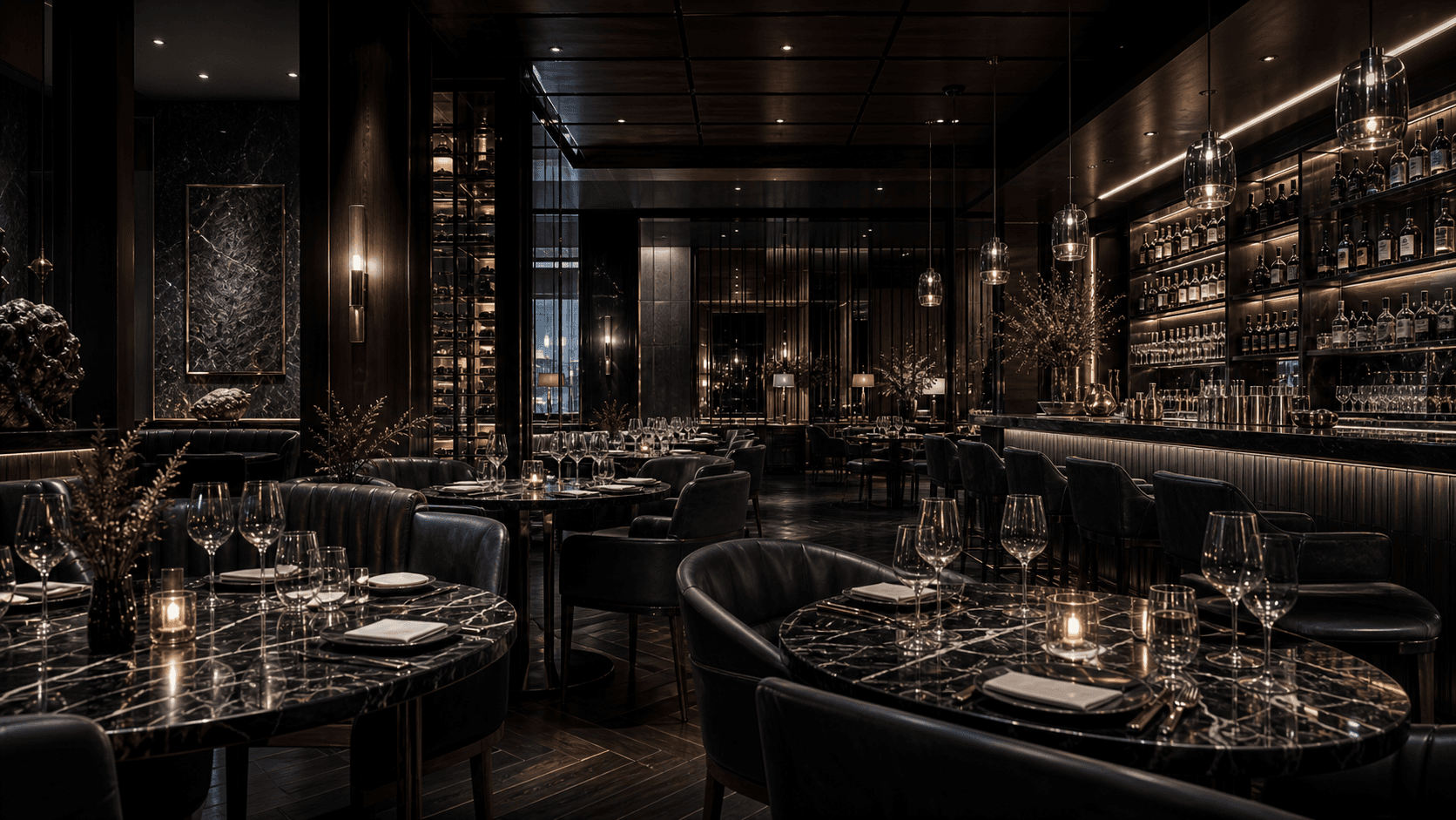 Luxury restaurant interior used to express operational review work